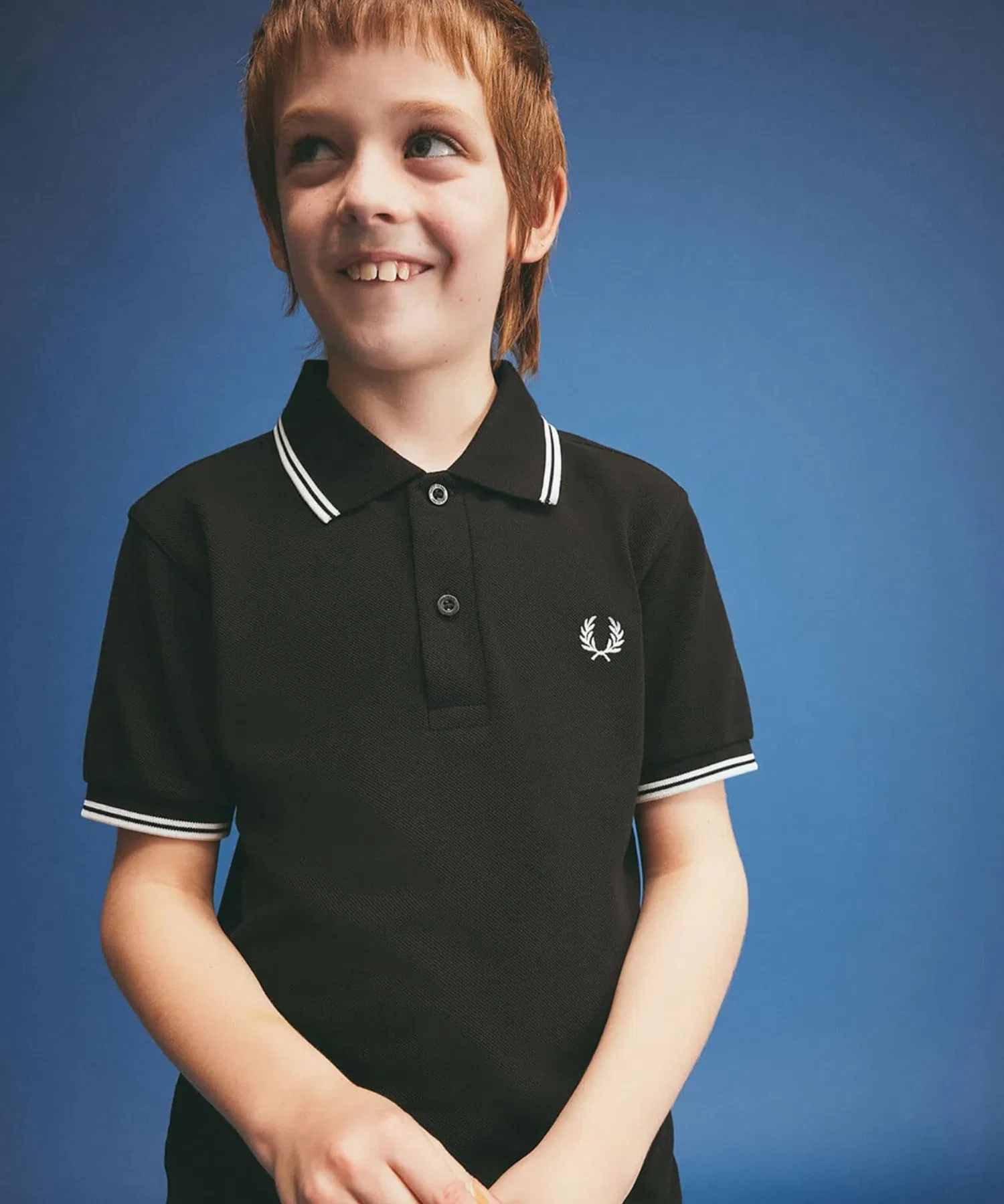 Детская рубашка Fred Perry с двойной отделкой / Детская рубашка-поло с двойной отделкой