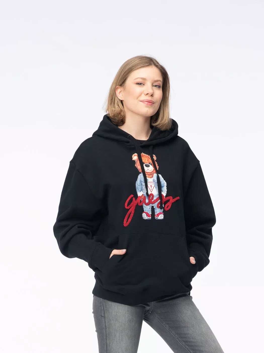 

Толстовка Guess ECO MAX BEAR H, черный