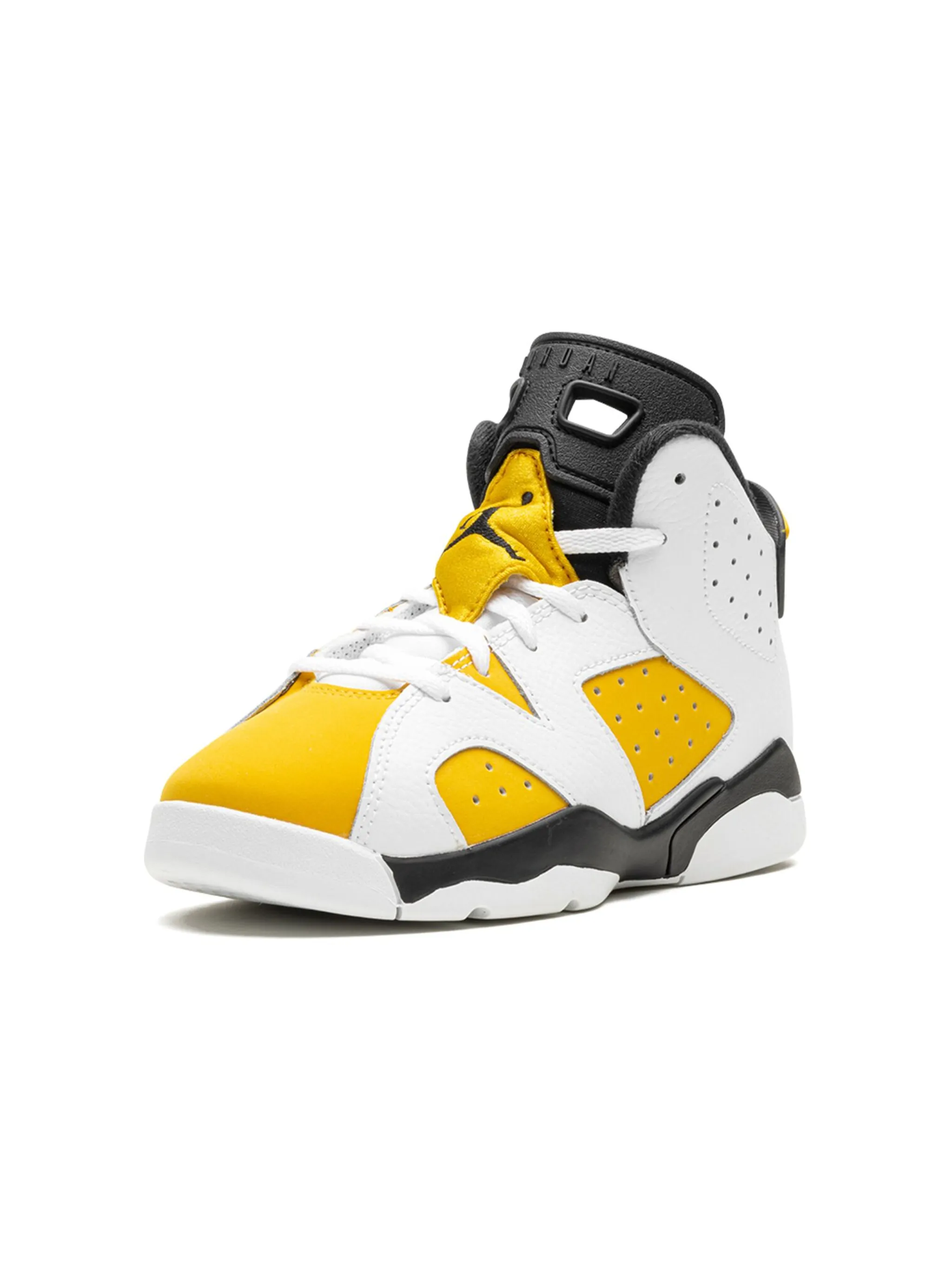 Кроссовки Air Jordan 6 Yellow/Ochre Jordan Kids, желтый — фото 4