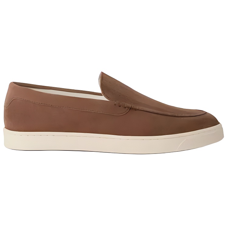 Круглоносые слипоны Loafers Brunello Cucinelli, коричневый — фото 4
