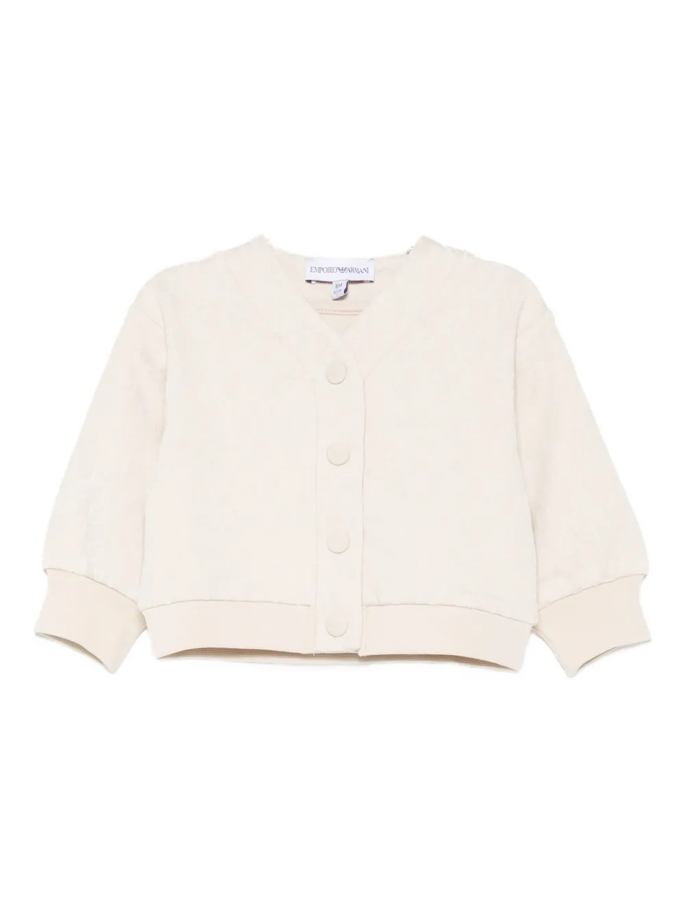 

Кардиган на пуговицах Emporio Armani Kids, нейтральный