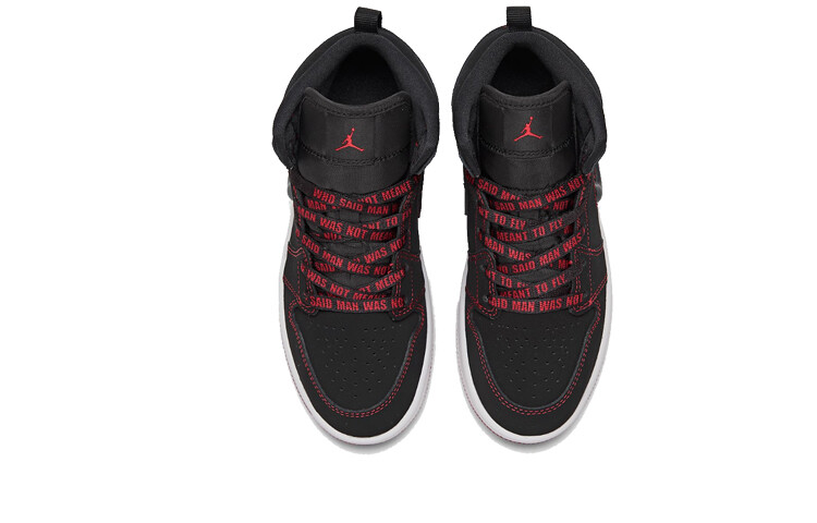 Баскетбольные кроссовки Air 1 Kids PS Mid-top черные/красные Jordan — фото 3