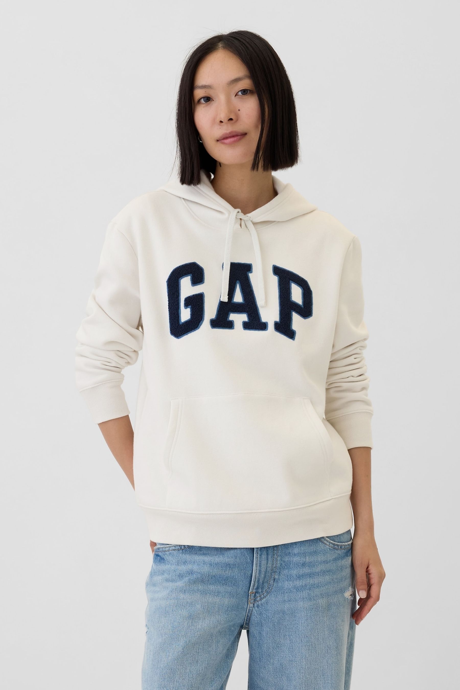 

Толстовка с капюшоном и логотипом Gap, белый