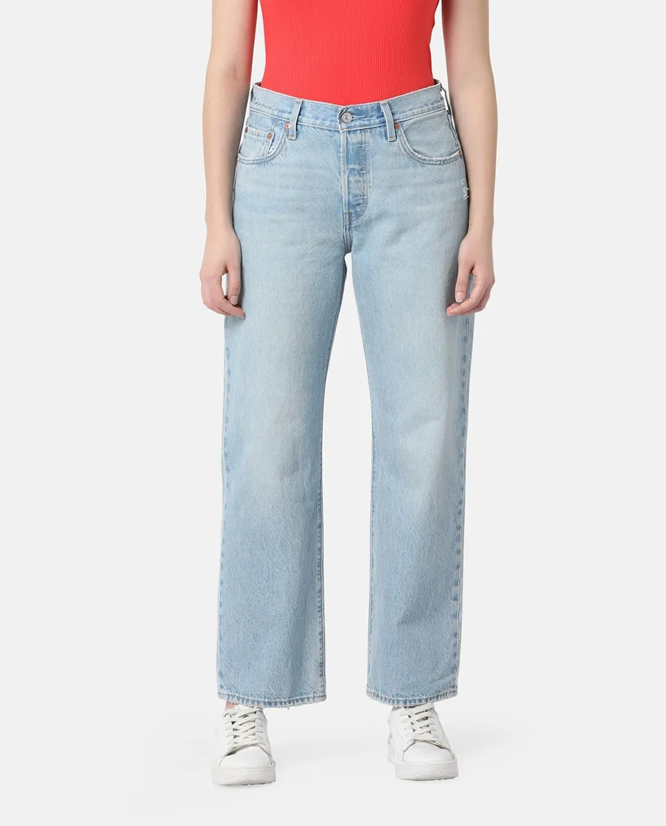 Женские джинсы 501® 90-х годов длиной до щиколотки Levi's, голубой — фото 2
