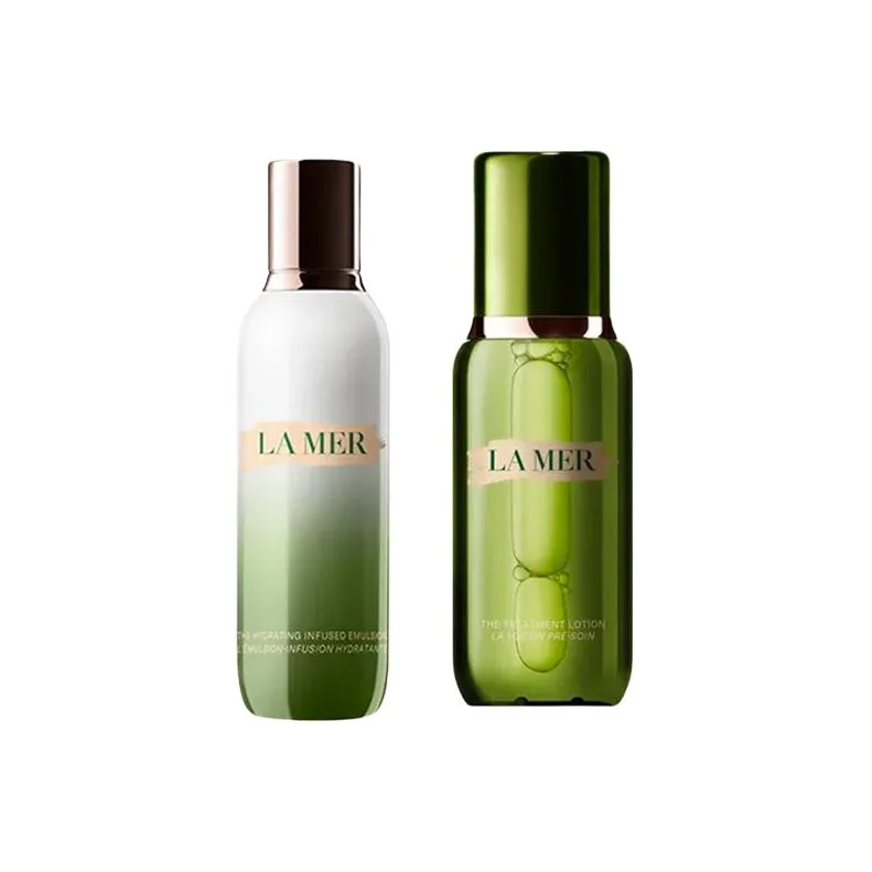 LA MER Восстанавливающая эссенция-сыворотка для ухода за кожей, увлажняющий набор из 2 предметов, подарок на день рождения для мамы, Refined Milk 125+Refined Water 150 — фото 2