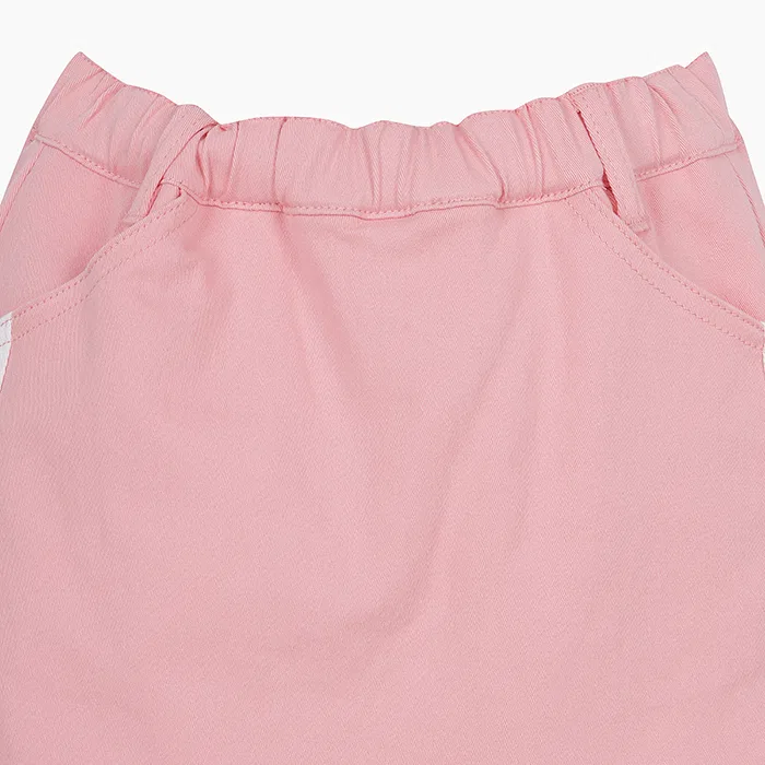 Детская розовая джинсовая юбка-шорты от Benetton Kids — фото 3