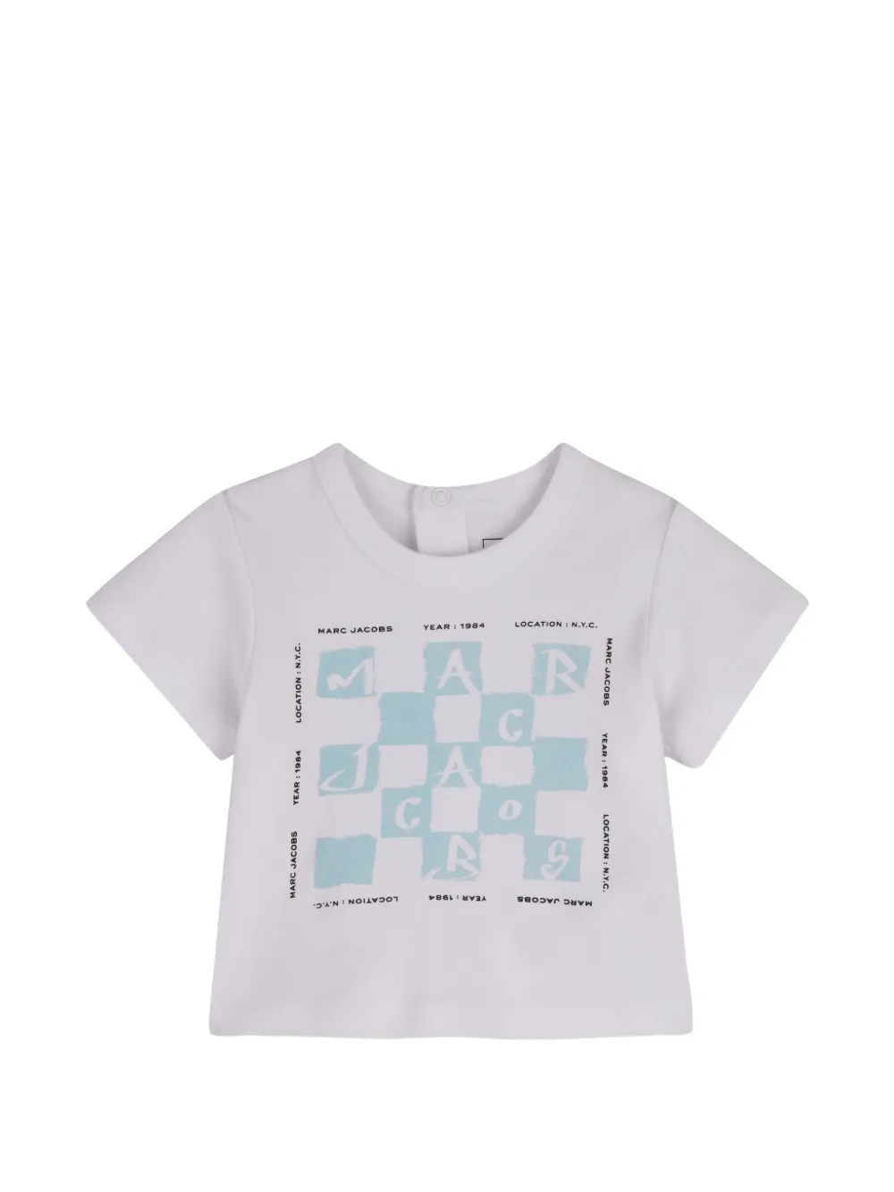 Комплект из Футболка и шортов с графичным принтом Marc Jacobs Kids, белый — фото 3