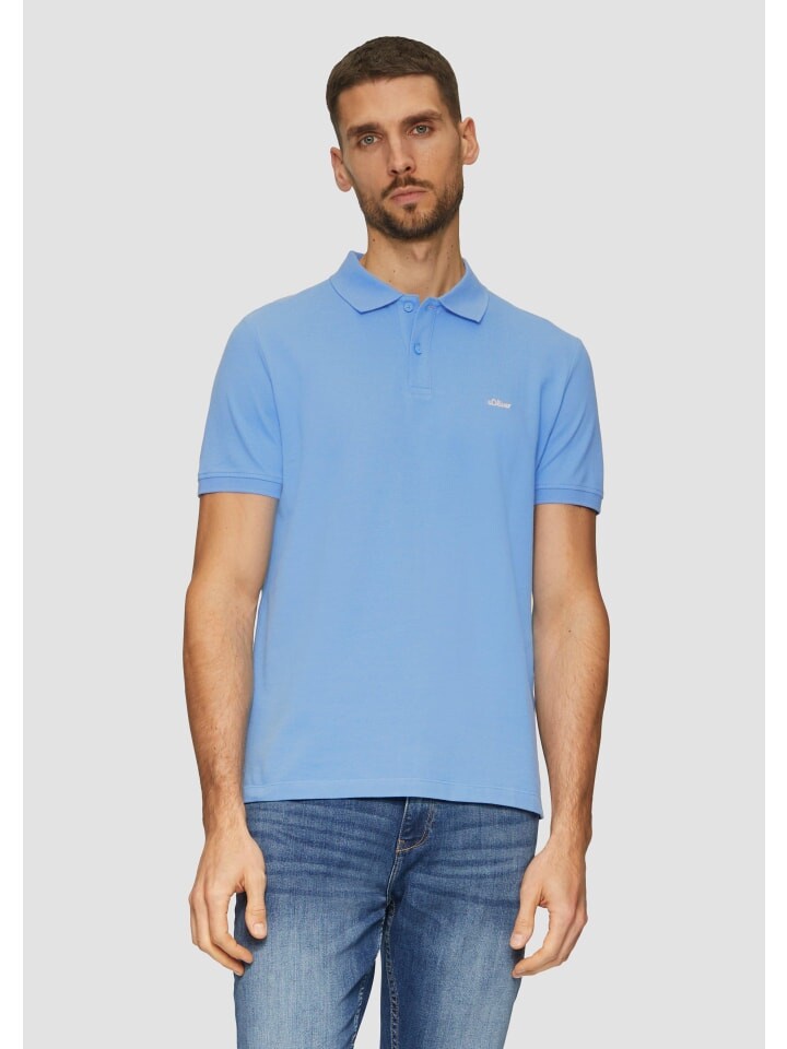 

Футболка s.Oliver Polo-Shirt kurzarm, синий