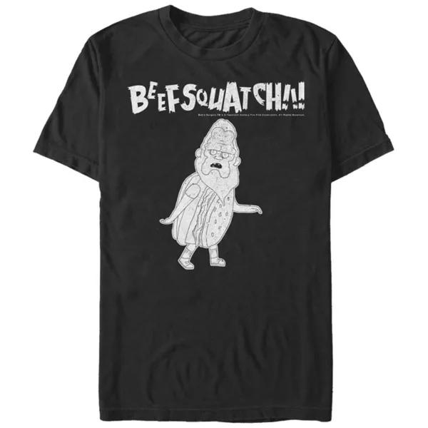 

Мужская футболка с принтом «Бубгерс Бифсквоч» от Bob's Licensed Character, черный
