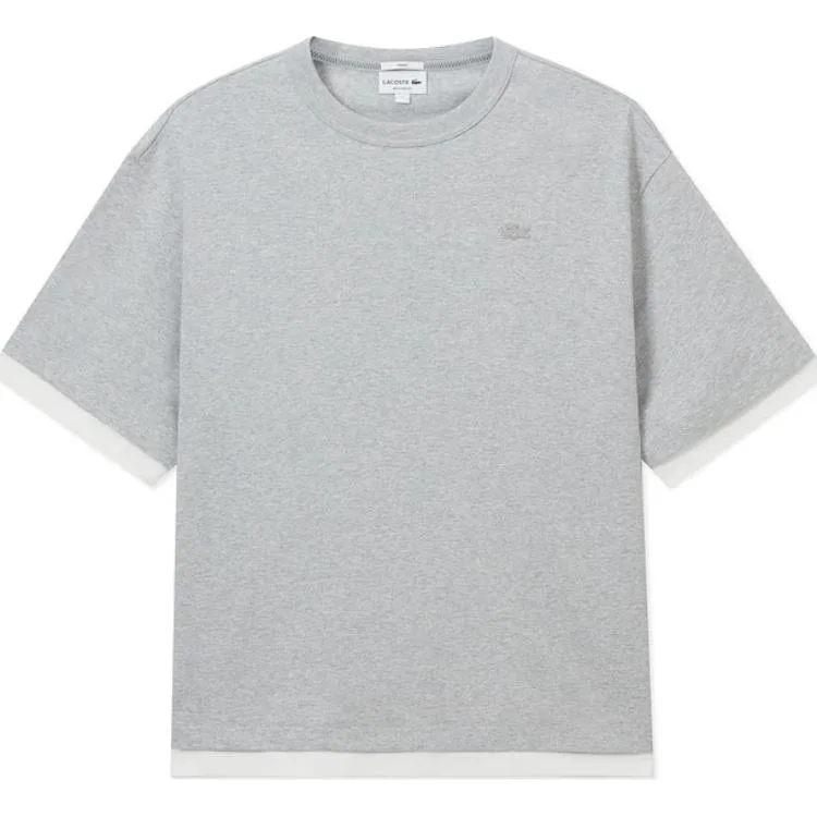 LACOSTE Футболка Unisex Silver Gray