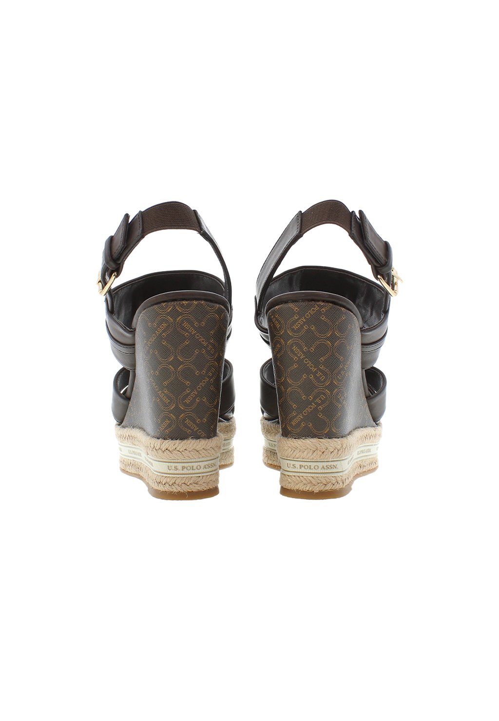 Босоножки на танкетке AYLIN - Espadrilles U.S. Polo Assn., темно-коричневый — фото 4