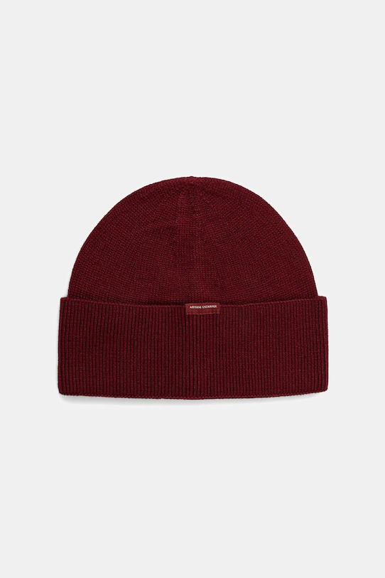 

Шапка с добавлением шерсти Armani Exchange, бордовый