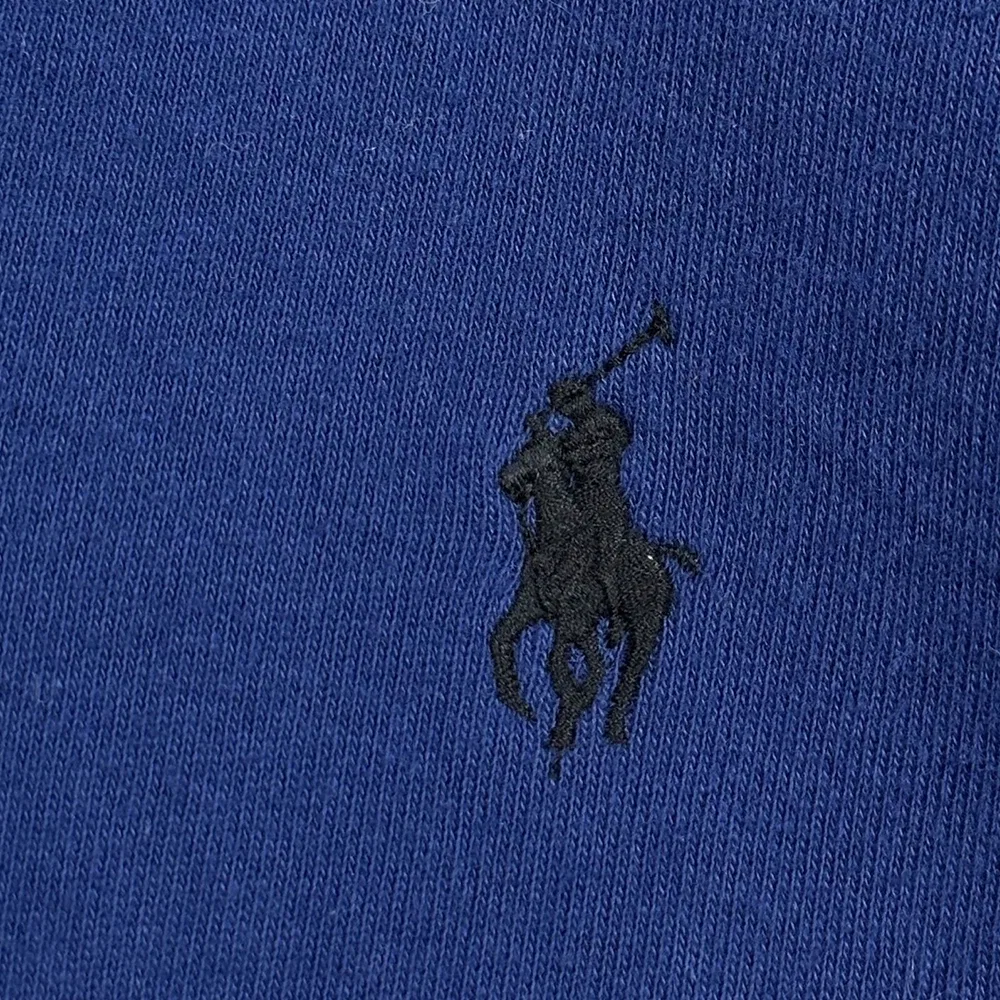 Худи флисовое с капюшоном Polo Ralph Lauren синее — фото 4