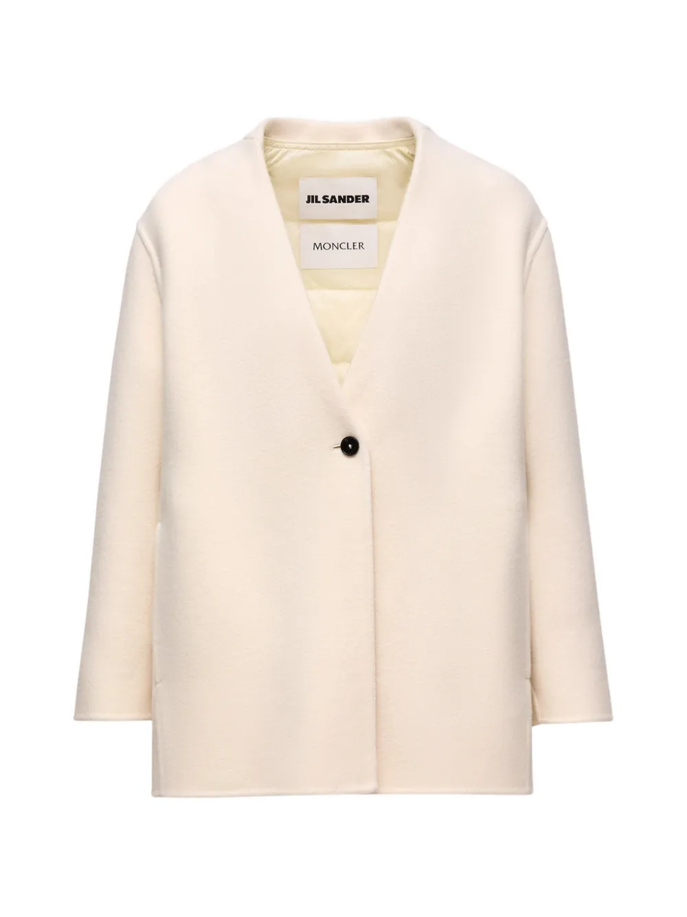 

Пальто на пуговицах X Jil Sander Moncler, белый