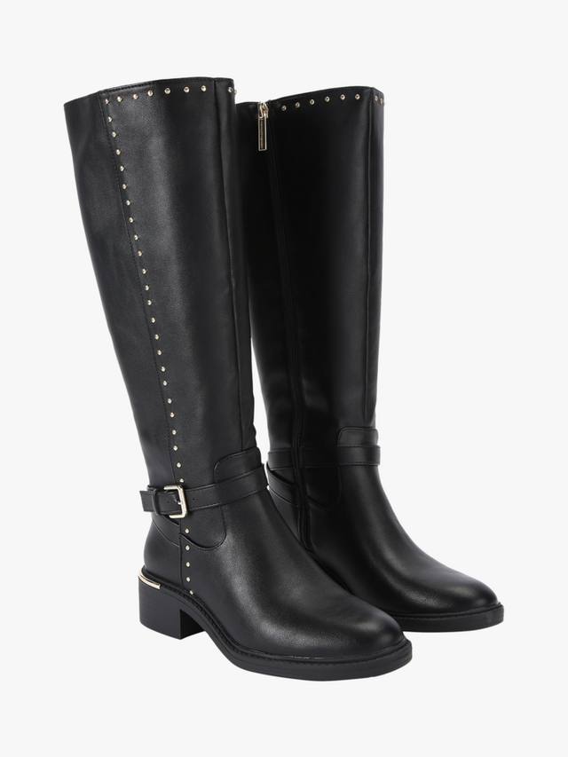 Стильные высокие ботинки до колена KG Kurt Geiger, Black — фото 2