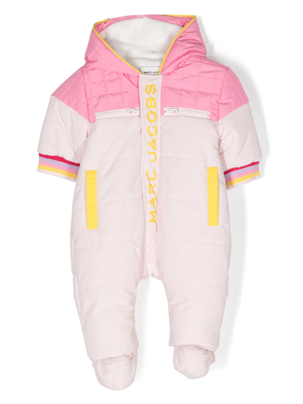 

Дутый комбинезон с логотипом Marc Jacobs Kids, розовый