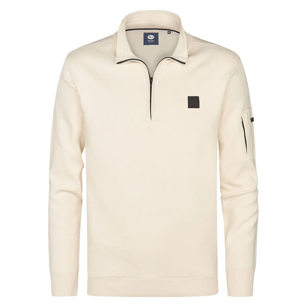 

Свитер Petrol Industries M-3050-KWC248 с половинной молнией, бежевый