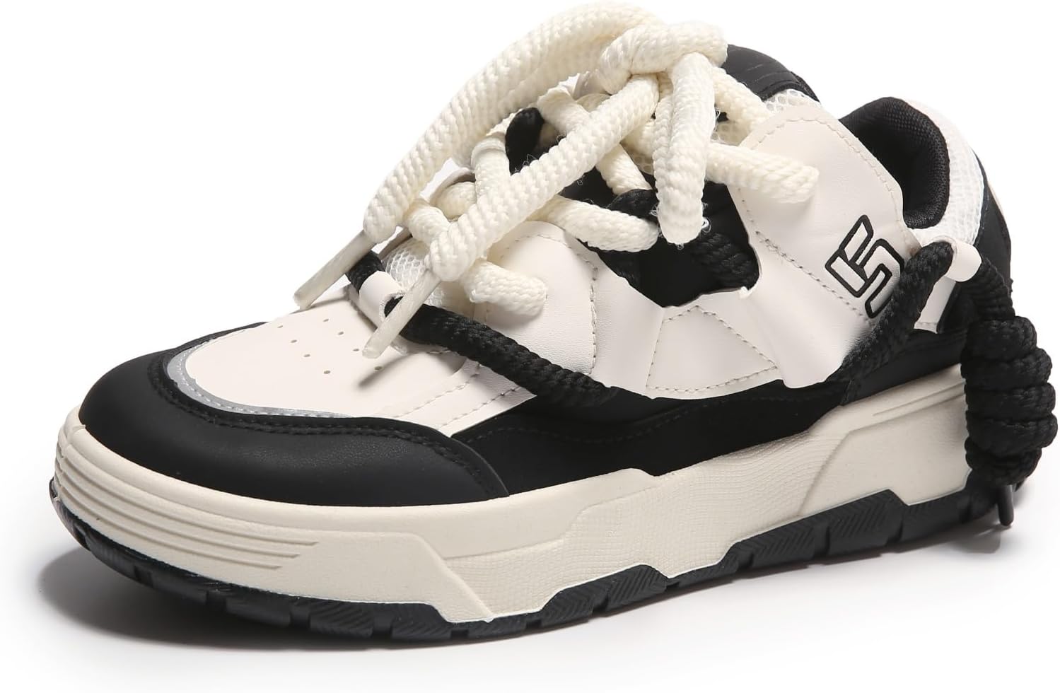 

Мужские кроссовки для ходьбы с массивной подошвой, спортивные повседневные обувь для зала, дышащие кроссовки для бега и модные кеды, легкая и комфортная обувь для ходьбы для мужчин Generic, белый/черный