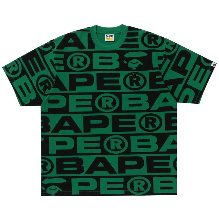 

Футболка BAPE Lux Sport Pattern Oversized Tee, Green