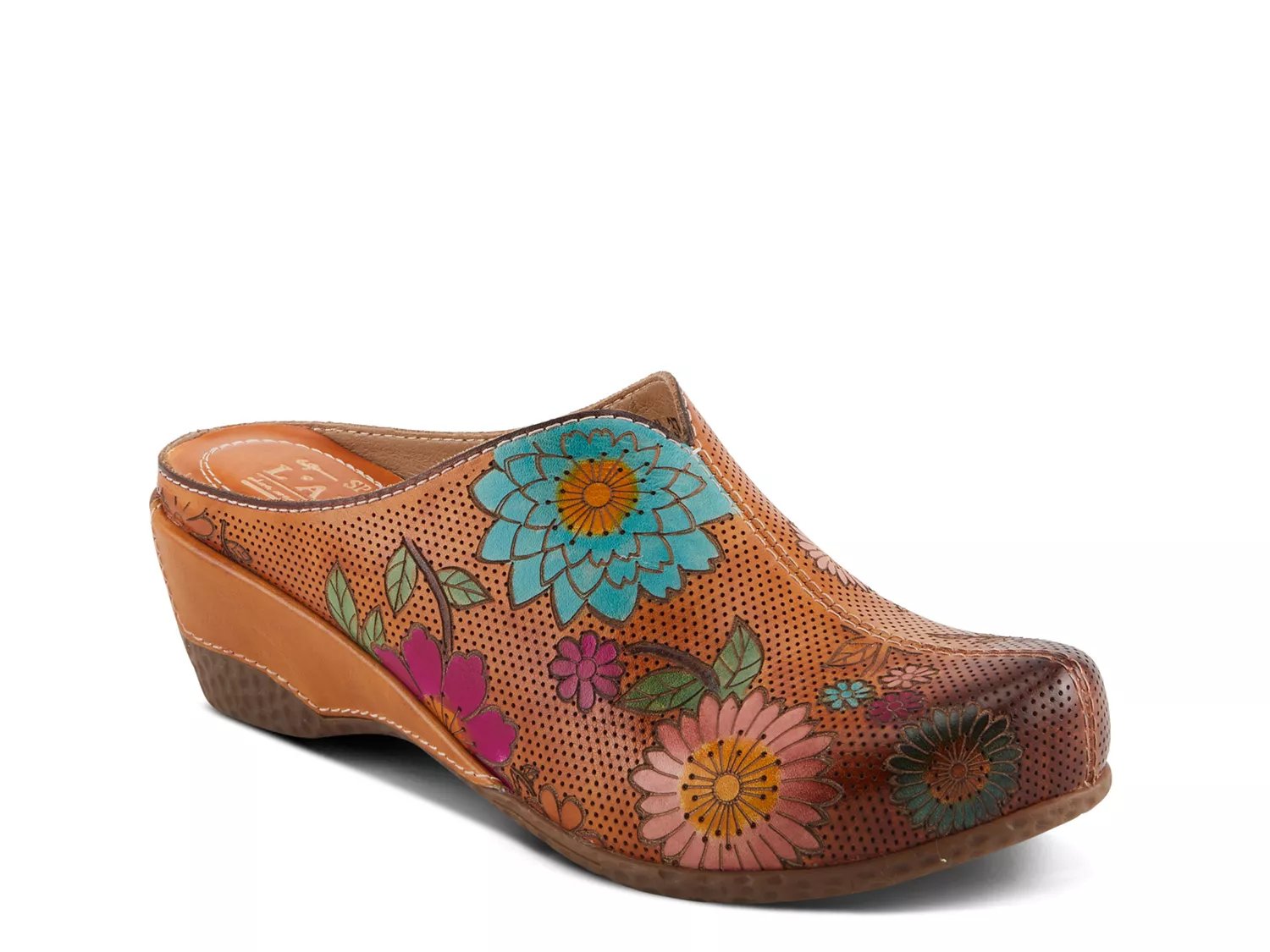 Сабо L'Artiste Chienti Wedge Clog, коричневый/мультиколор