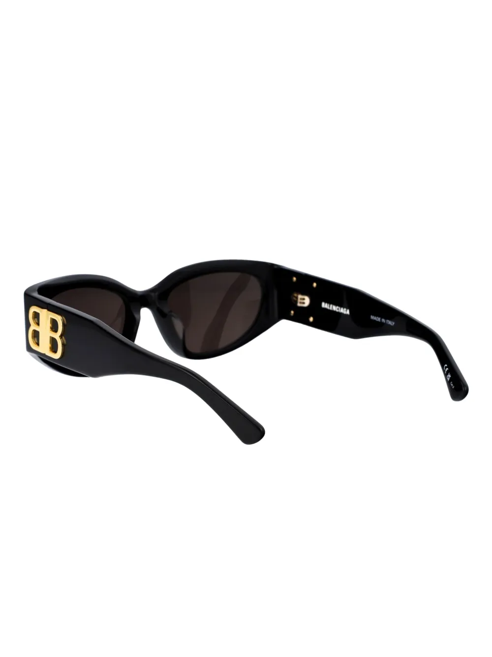 Солнцезащитные очки Bossy в круглой оправе Balenciaga Eyewear, черный — фото 4