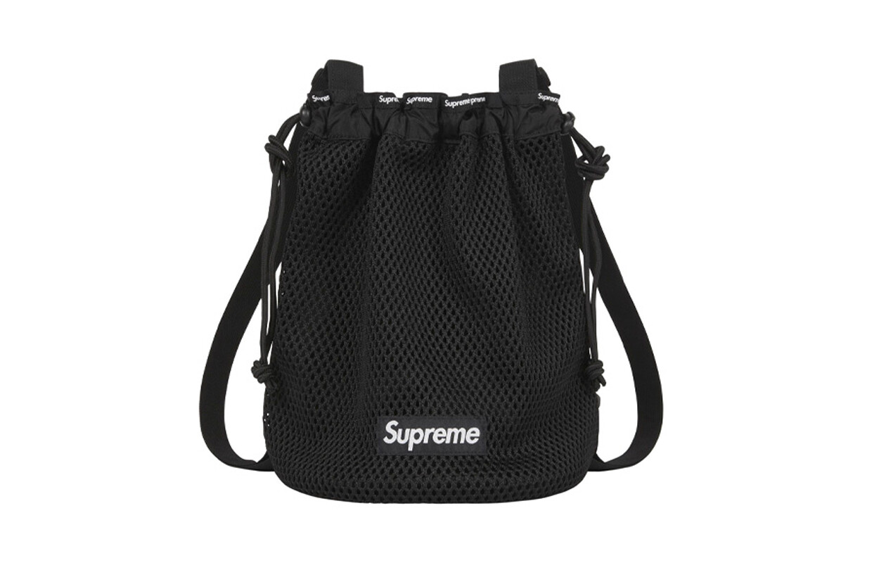 

Рюкзак-мешок Supreme, черный / белый