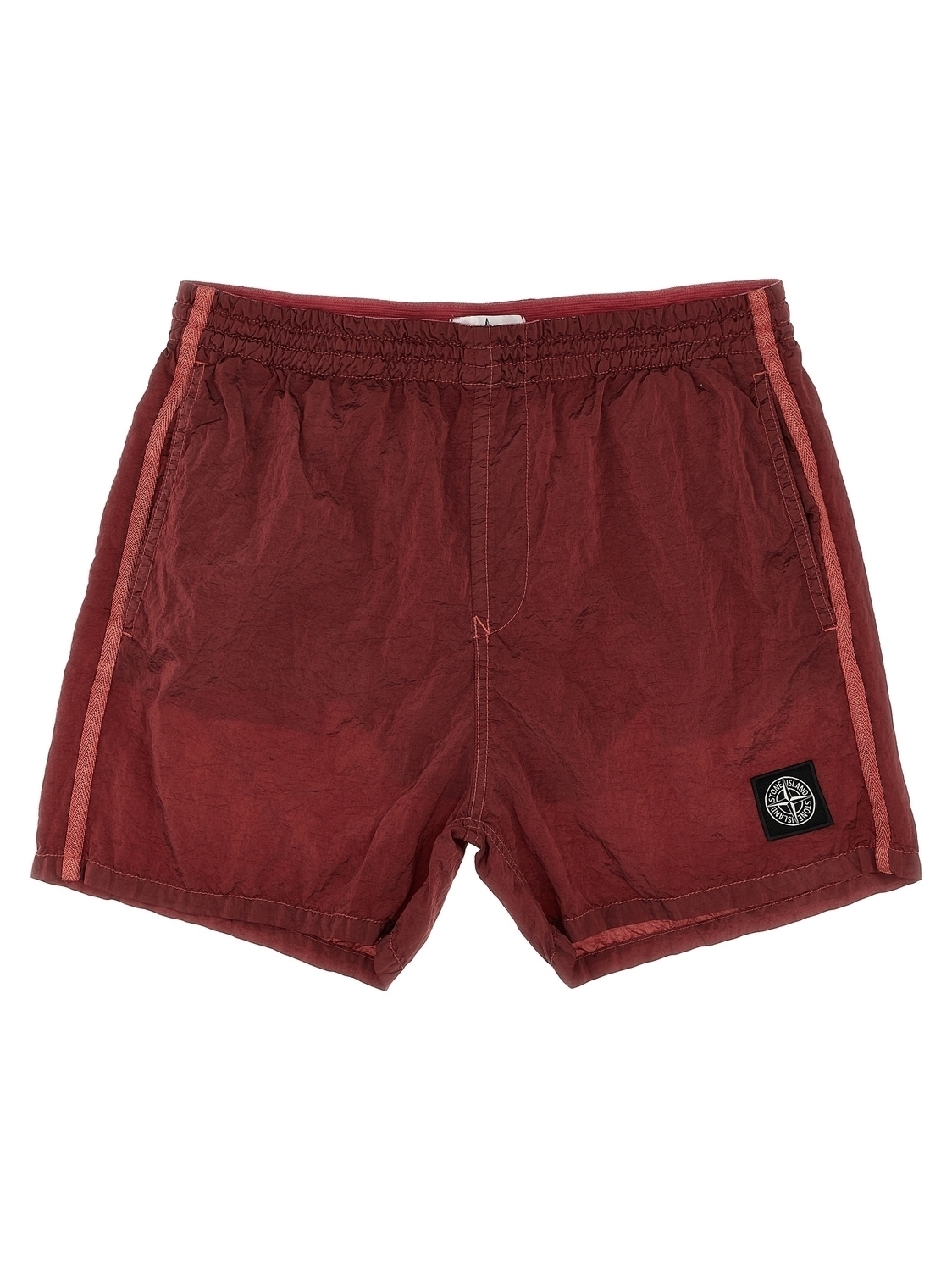 

Купальник с логотипом Stone Island Junior, бордовый