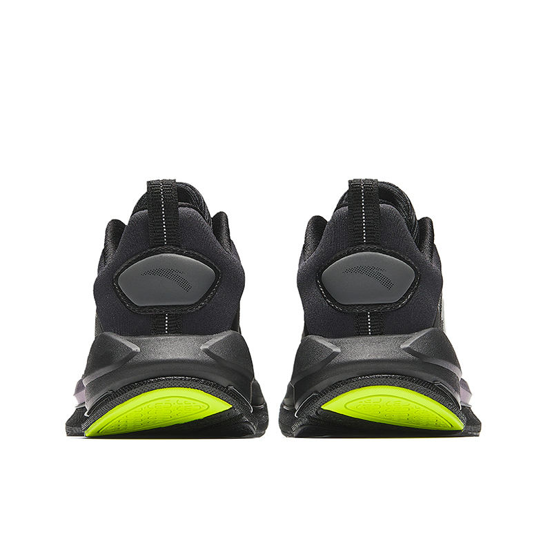Anta Running Collection Противоскользящие износостойкие низкие кроссовки мужские черный, черный/замковый серый — фото 4
