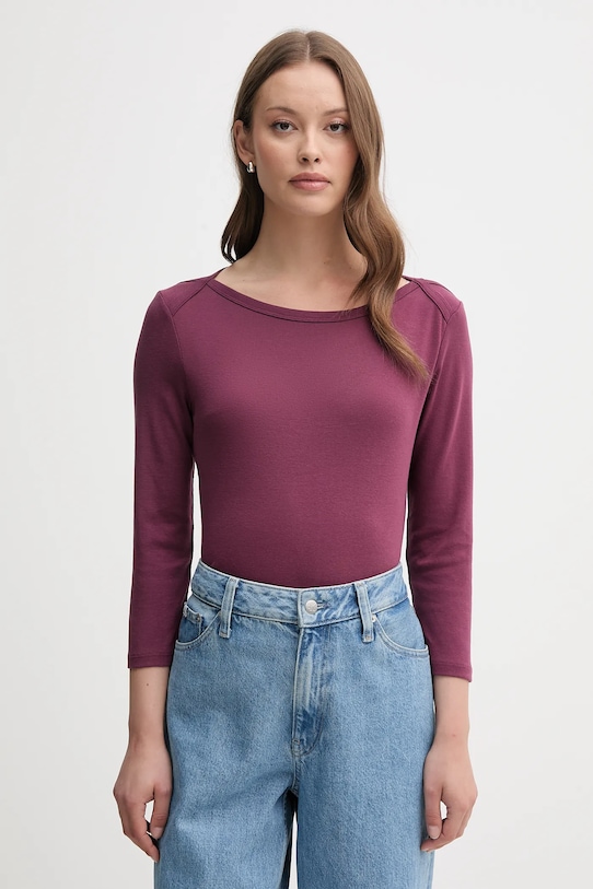 

Хлопковая водолазка United Colors Of Benetton, фиолетовый
