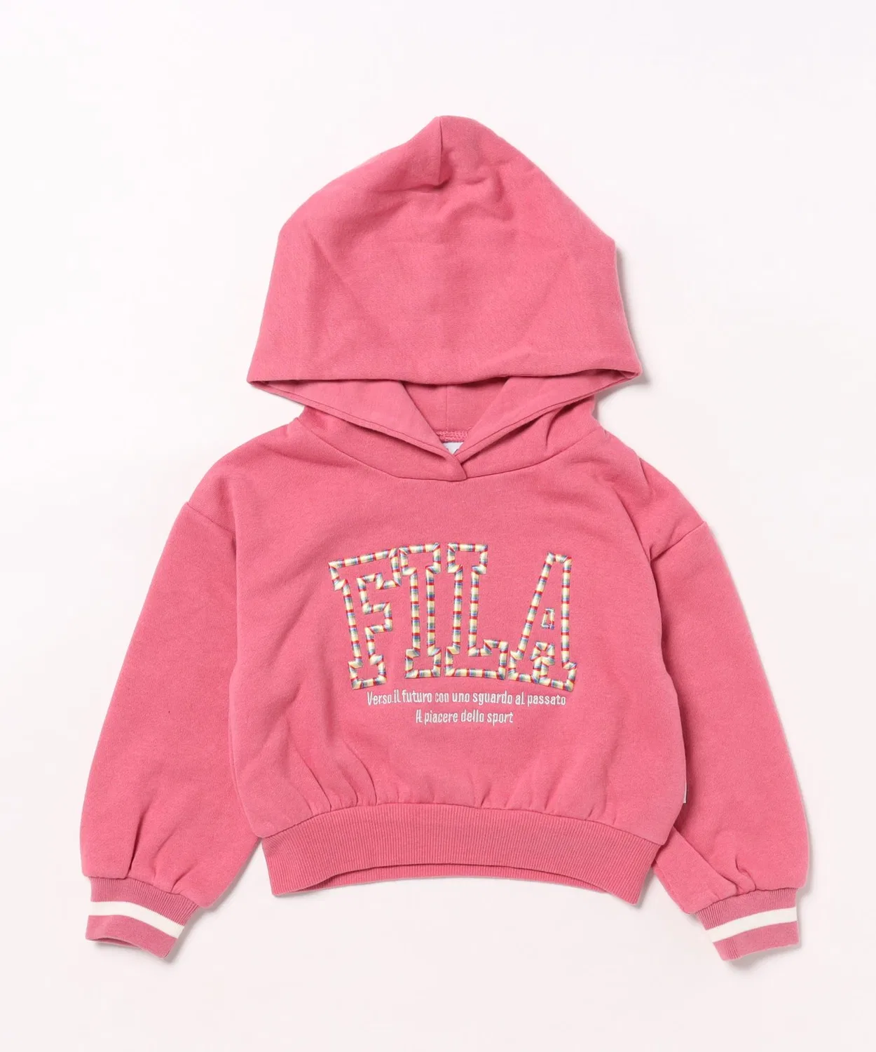 Детская толстовка FILA с логотипом, розовая