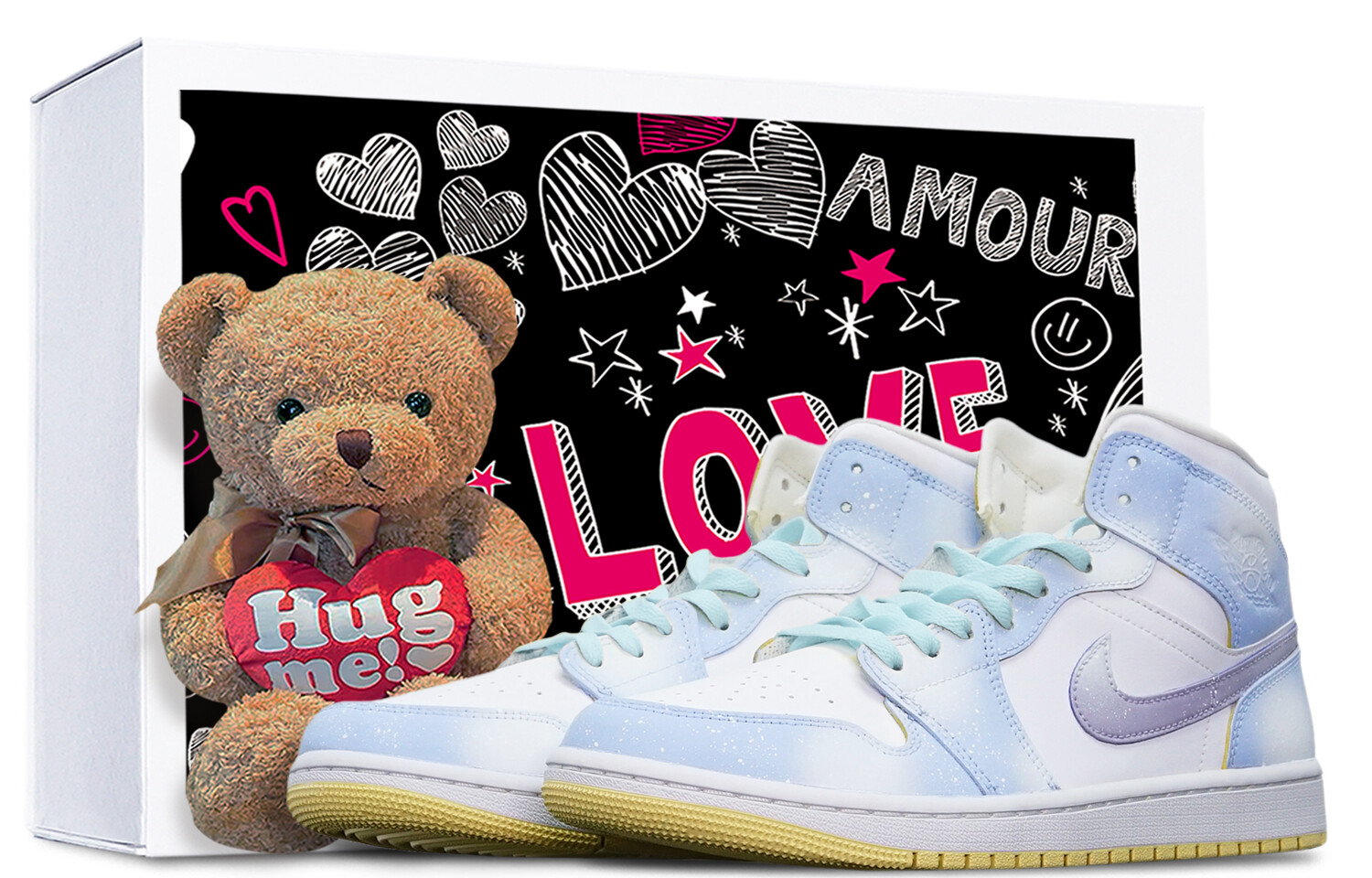 

Кроссовки Air JORDAN 1 Vintage Basketball Shoes Women's High-Top Purple White