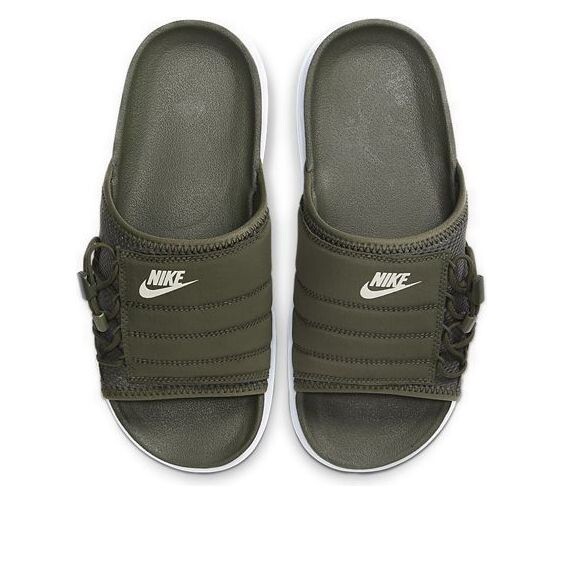 Тапочки asuna 'cargo khaki lt cream med olive' Nike, хаки — фото 3
