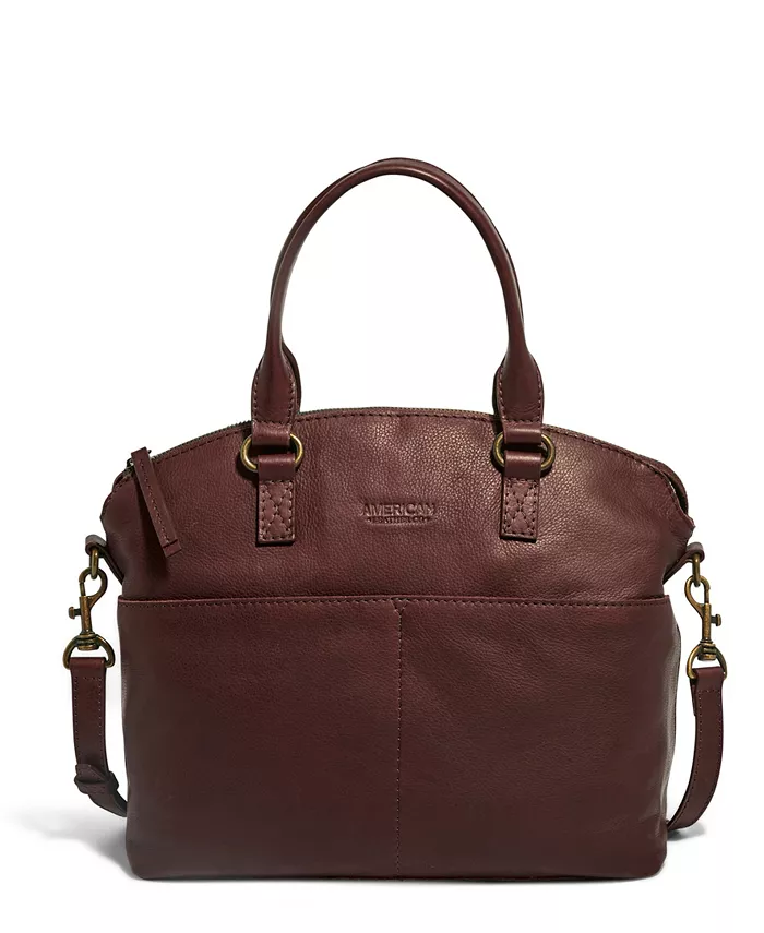 

Сумка-сатчел Carrie Dome American Leather Co., коричневый