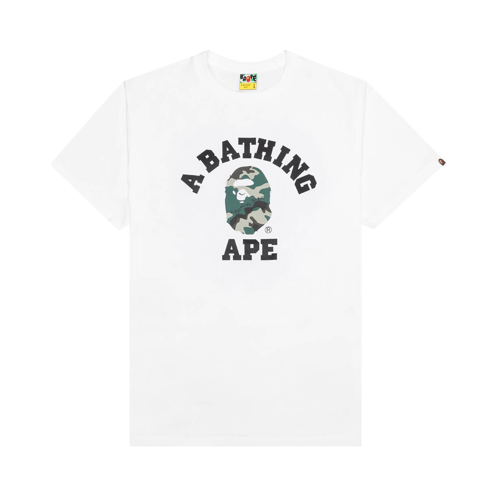 

Камуфляжная футболка BAPE Woodland, цвет Белый