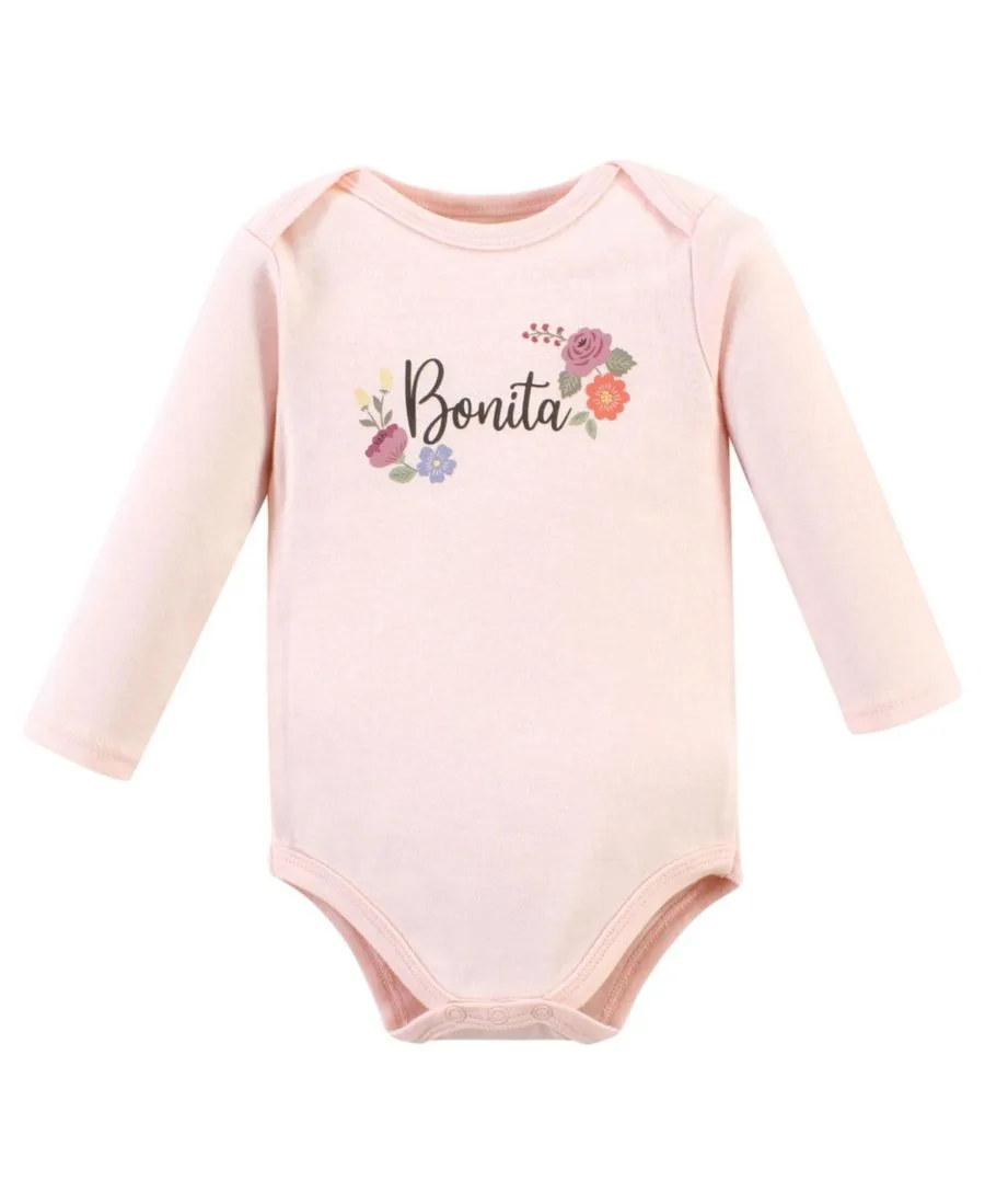 Комплект из 3 хлопковых боди с длинными рукавами Hudson Baby, Bonita 3 Pack — фото 4