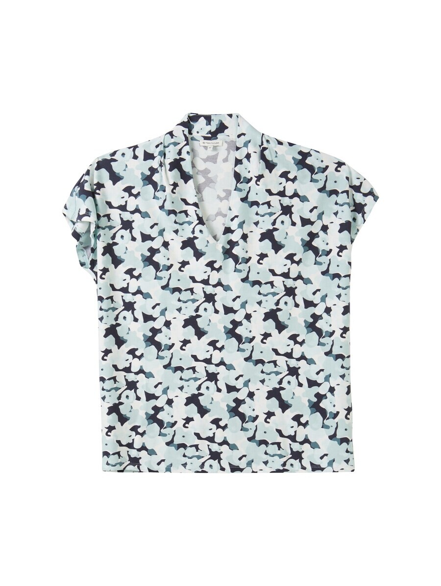 

Блузка с коротким рукавом TOM TAILOR Blouse, цвет navy/sky blue