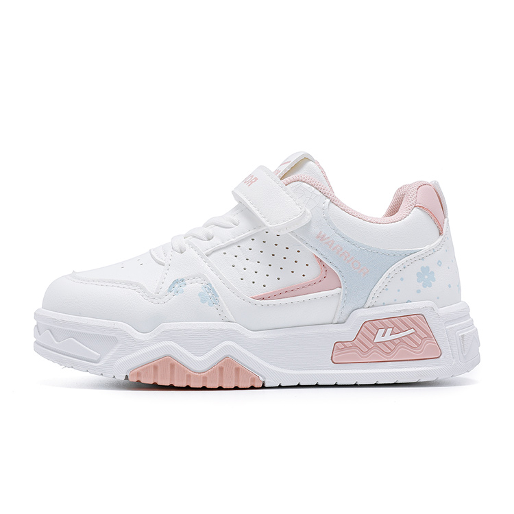 

Детские скейтерские кроссовки Kids WARRIOR, белый/розовый/синий