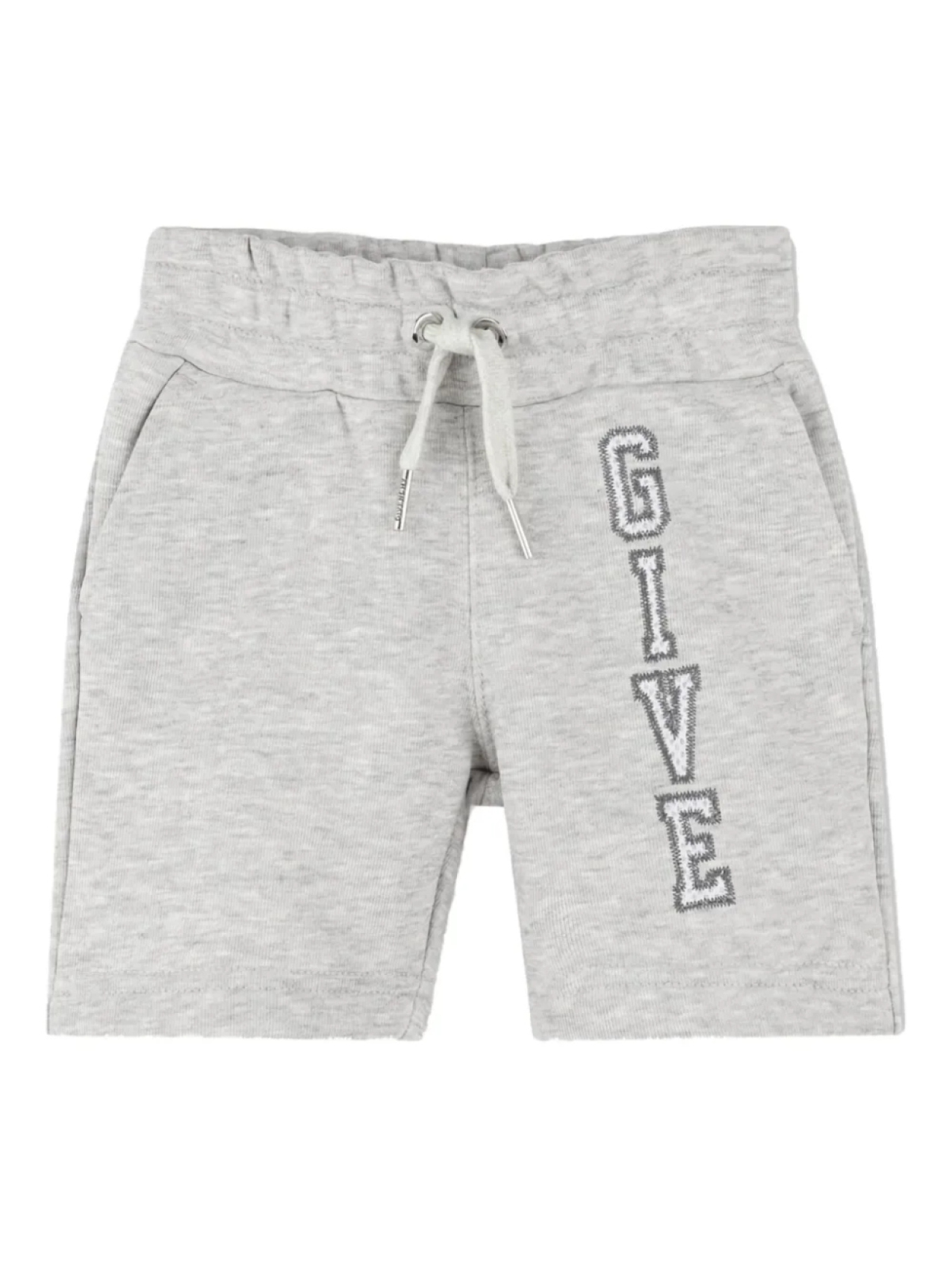 

Шорты с вышитым логотипом Givenchy Kids, серый