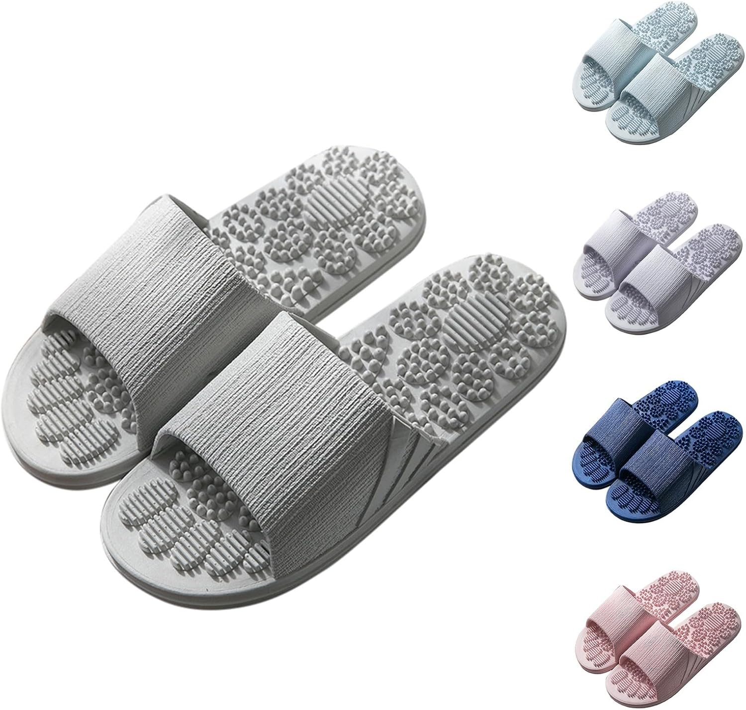 

Комфортные домашние тапочки с открытым носком для мужчин Dyiozbga, серый