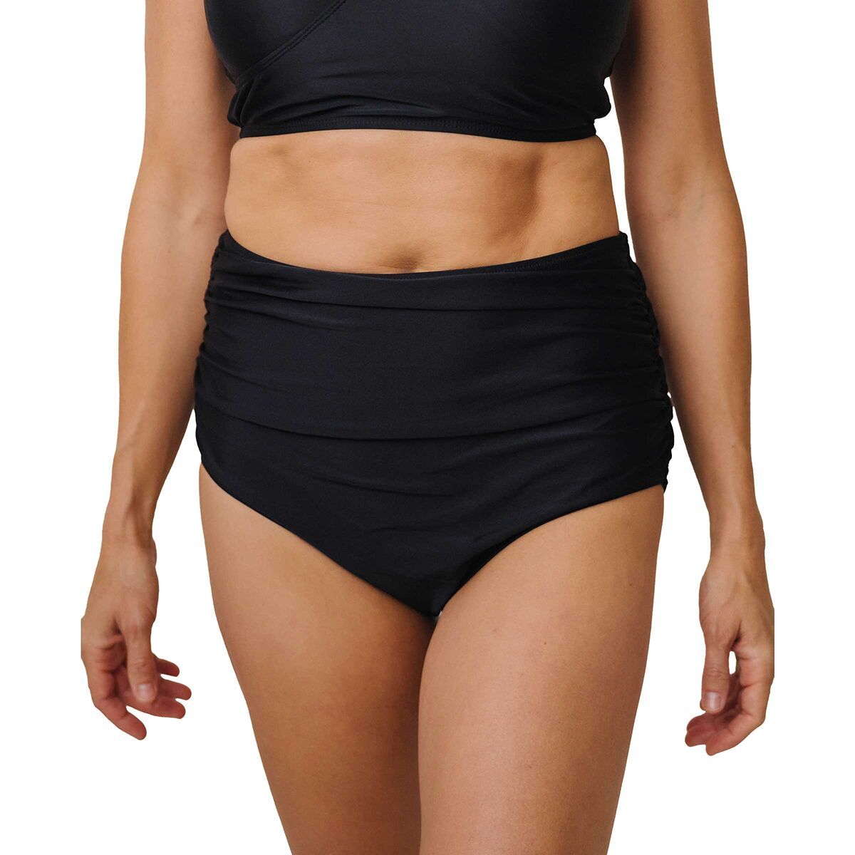 

Высокие бикини-трусы с рюшами Nani Swimwear, черный