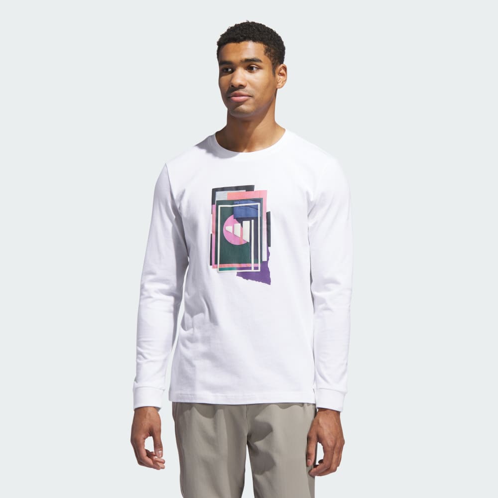 

Спортивная футболка Adidas Beyond The Course Graphic Long Sleeve Tee, белый