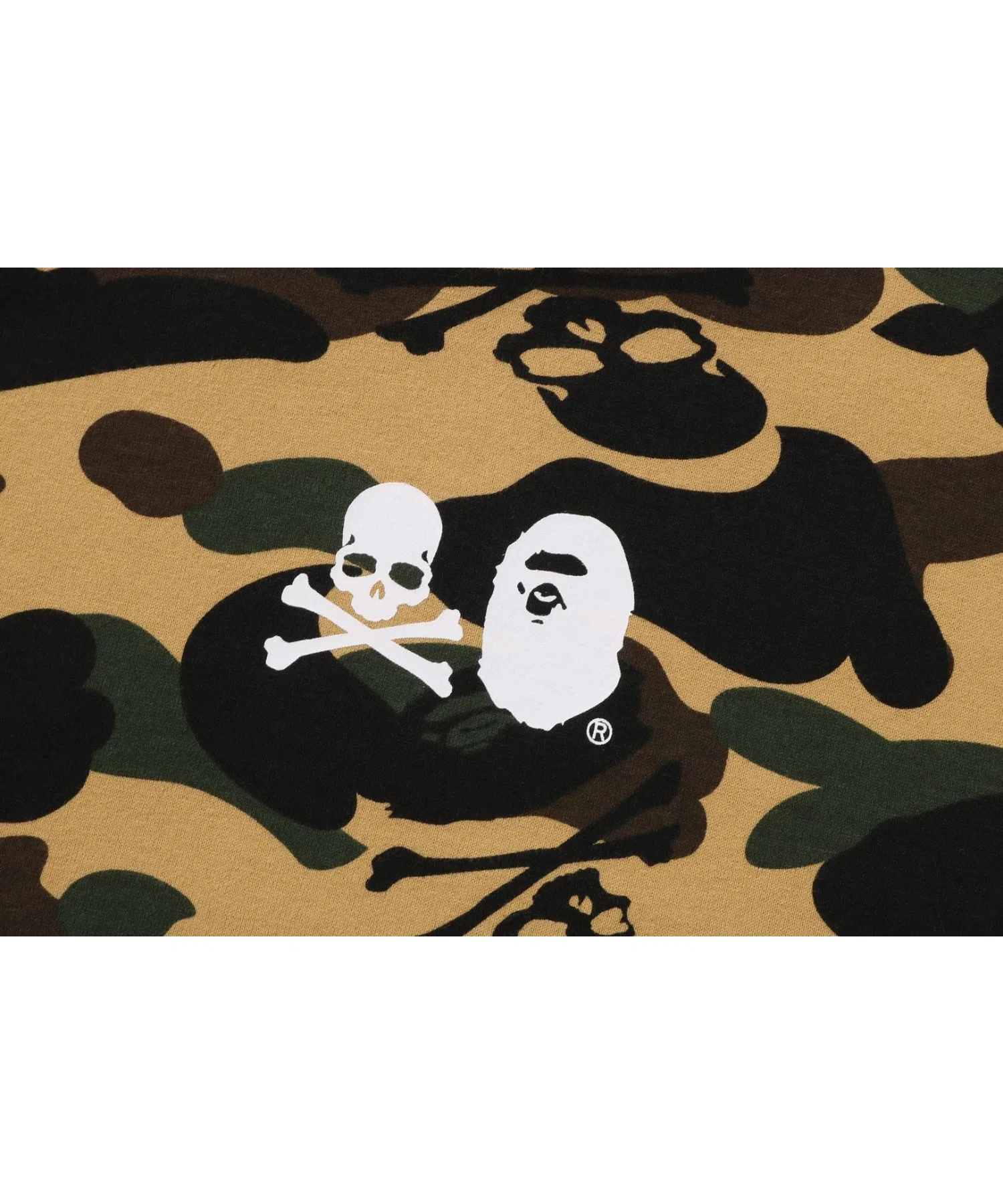 Детская футболка камуфляж A BATHING APE MM 1ST CAMO жёлтая — фото 3