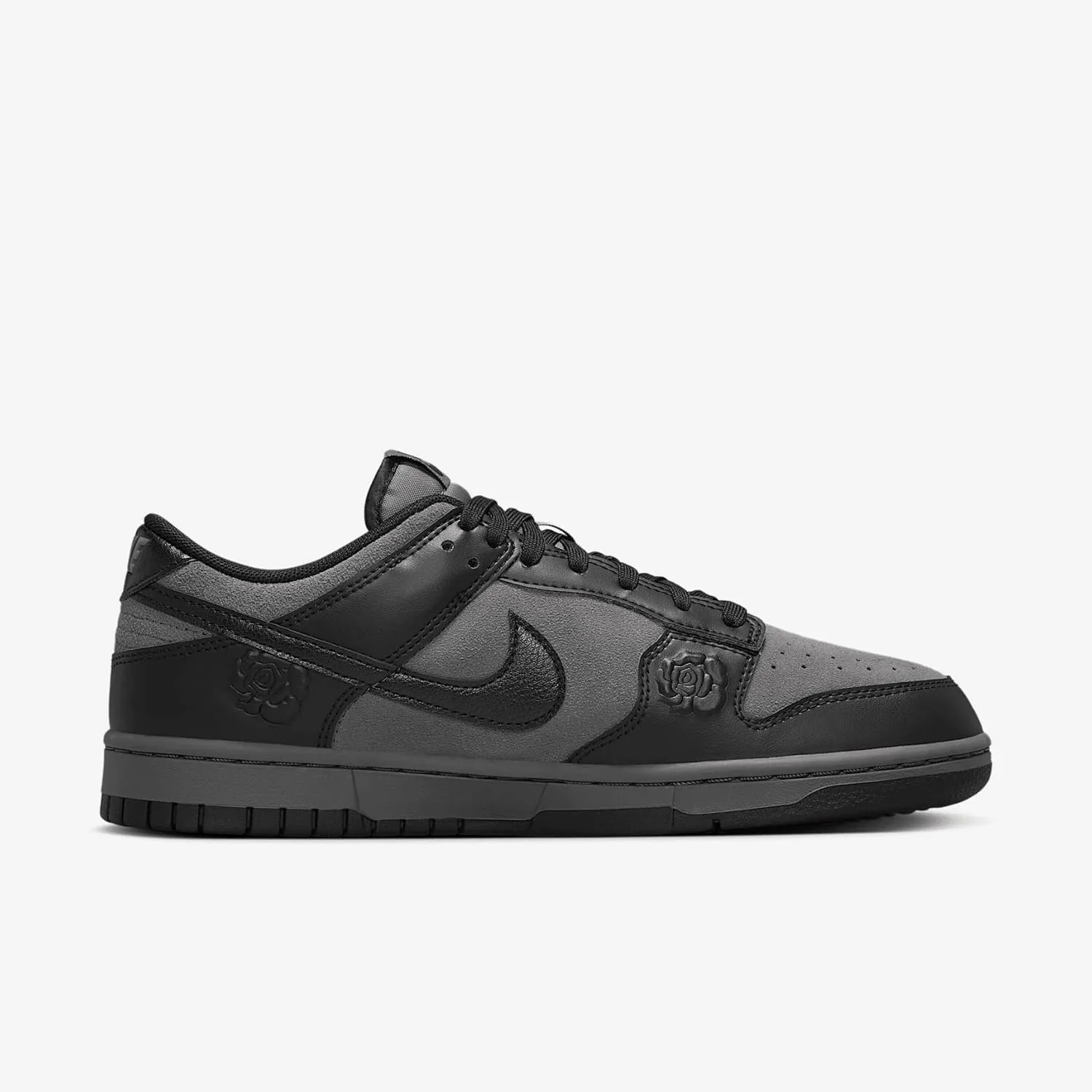 Женские кроссовки Nike Dunk Low, серый/черный — фото 3