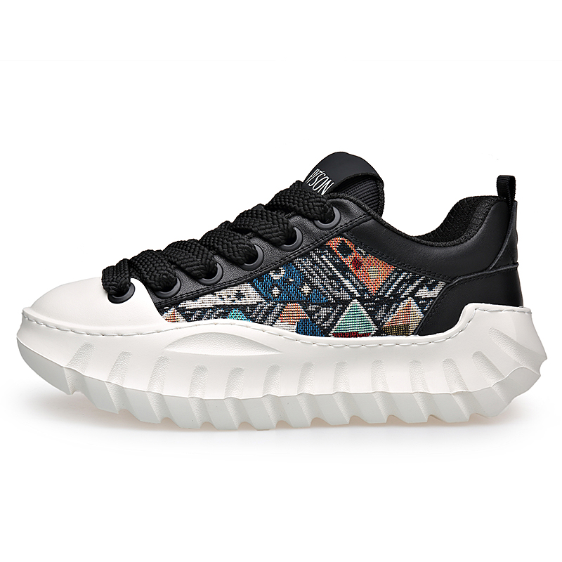 

Низкие повседневные туфли мужские PT'SON, Black Floral