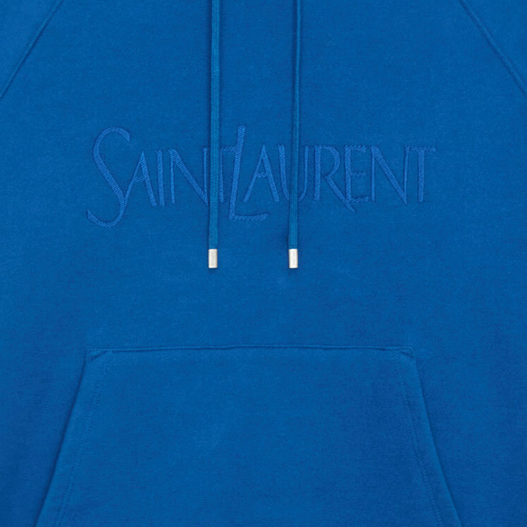 SAINT LAURENT Мужская толстовка, цвет Blue — фото 4