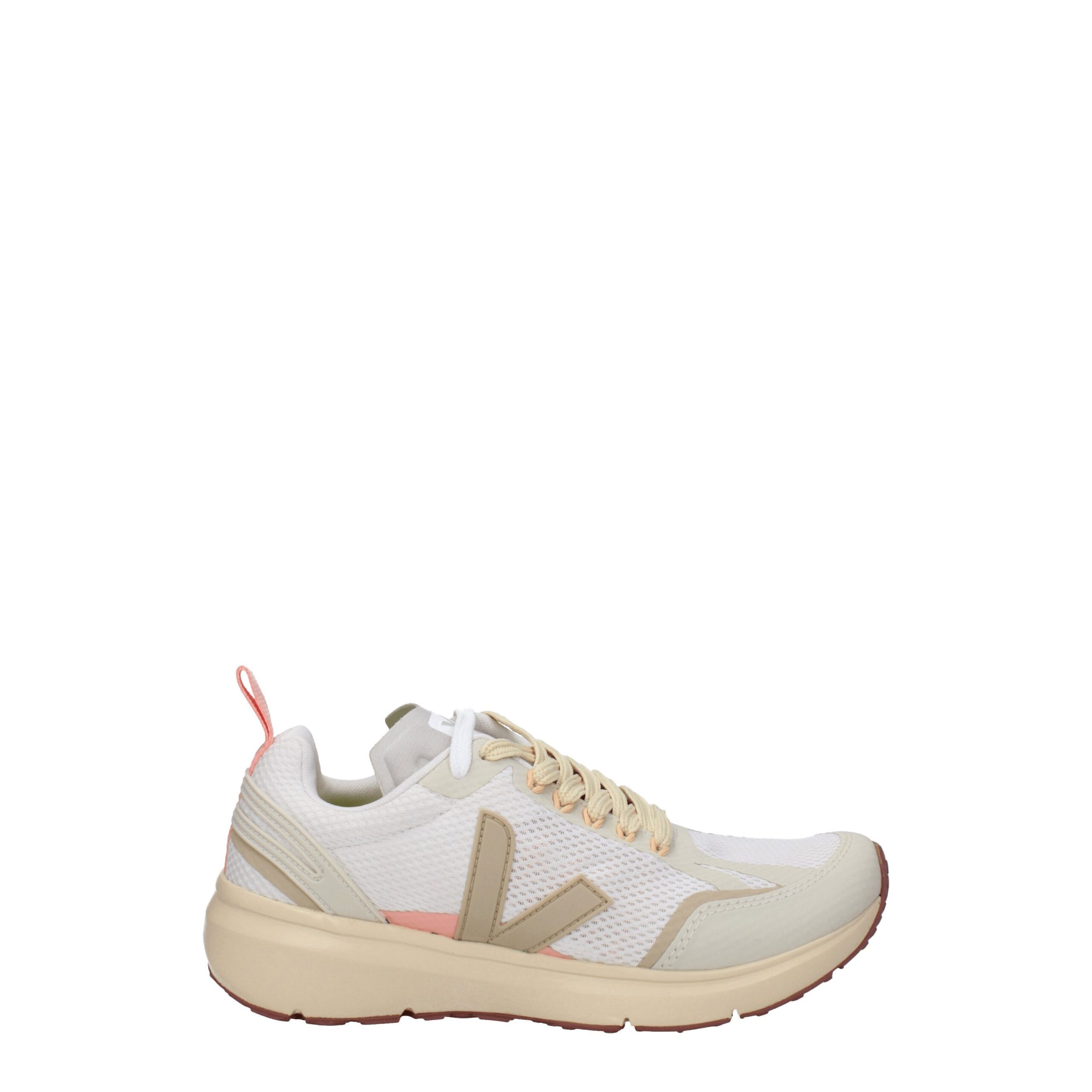 Спортивные кроссовки из бежевой ткани Veja, бежевый