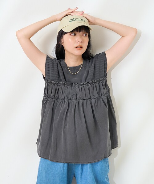 

Футболка с французским рукавом, комбинированной резинкой, армейский стиль FREAK'S STORE