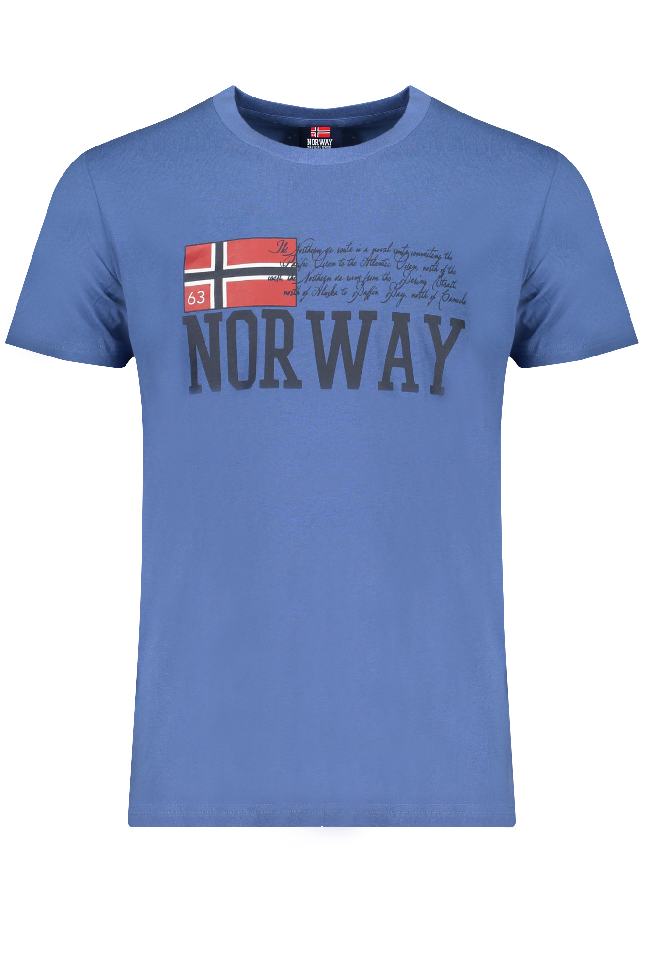 

Футболка мужская Norway 1963 с фирменным принтом, синий