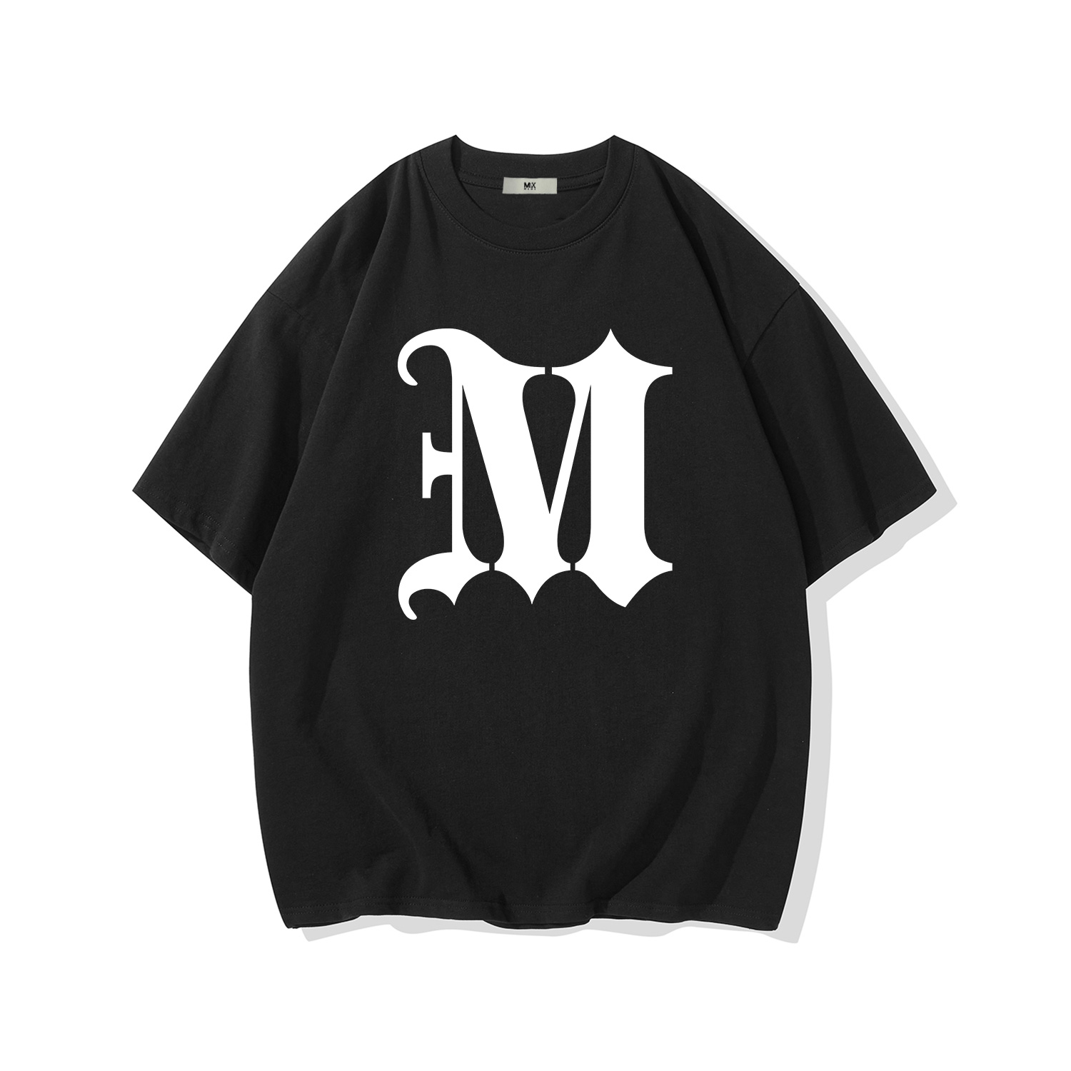 

Футболка унисекс M&X MEDX, белая (черный логотип)