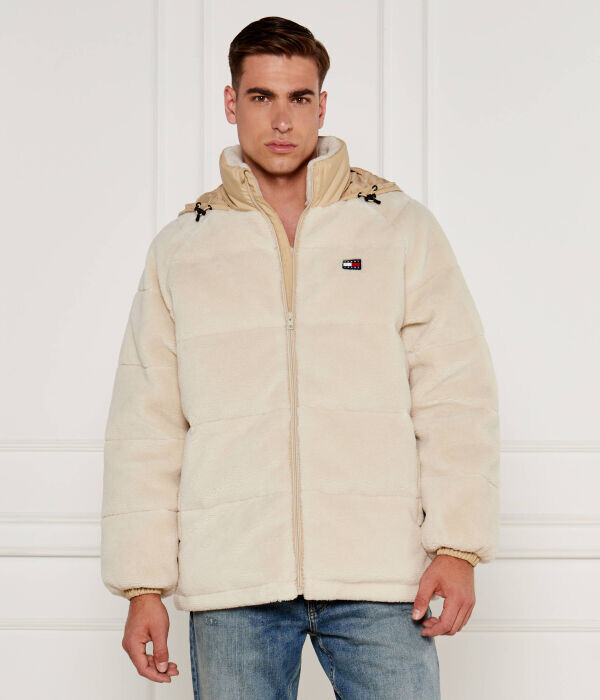 

Куртка мужская Tommy Jeans зимняя с капюшоном, бежевый